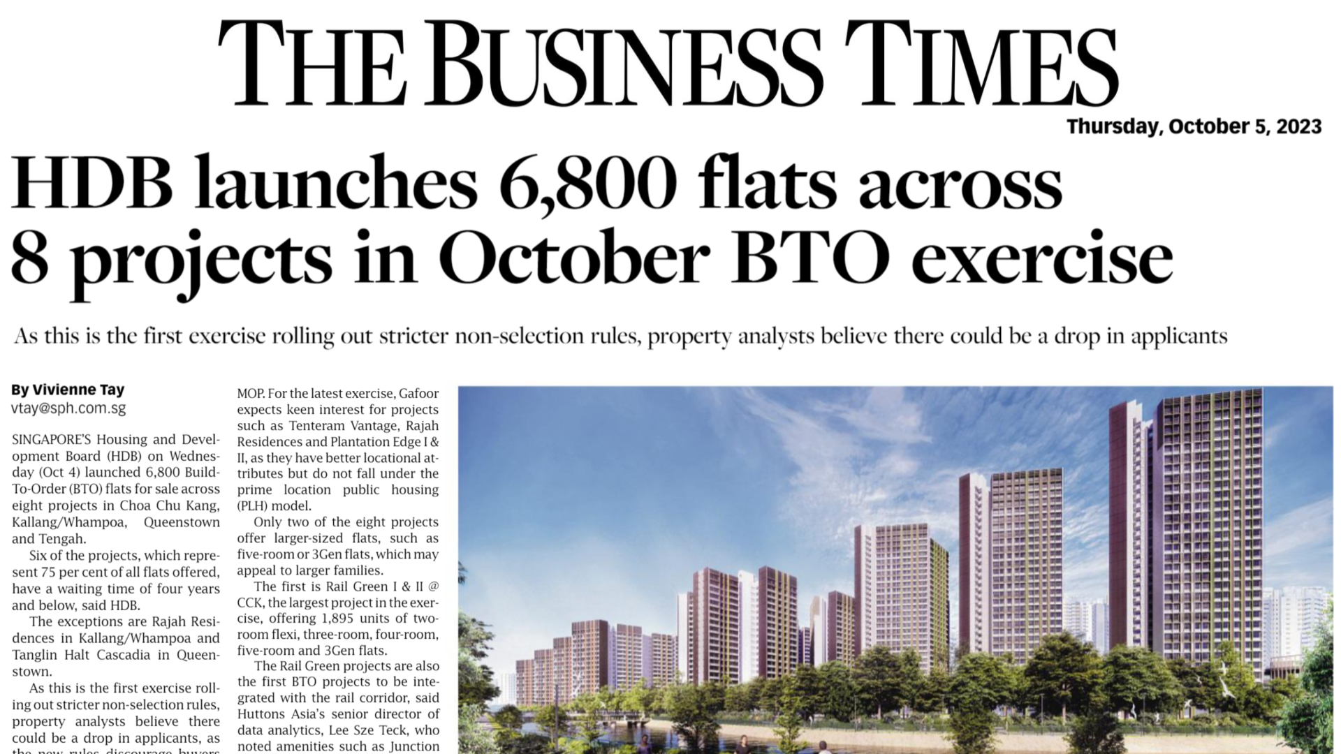 OrangeTee | Comments on October 2023 BTO sales exercise